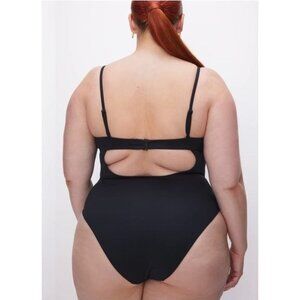 NWT Good American Compression Showoff Swimsuit 5XL Black001 One Piece Full